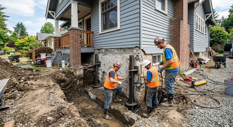 Foundation Settlement Repair in Greenville, SC